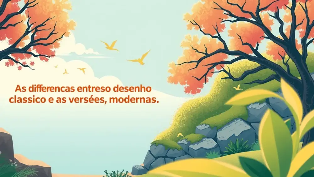 As diferenças entre o desenho clássico e as versões modernas